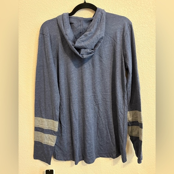 NHL Seattle Kraken Women’s Navy Long sleeve shirt with hoodie - Picture 4 of 5